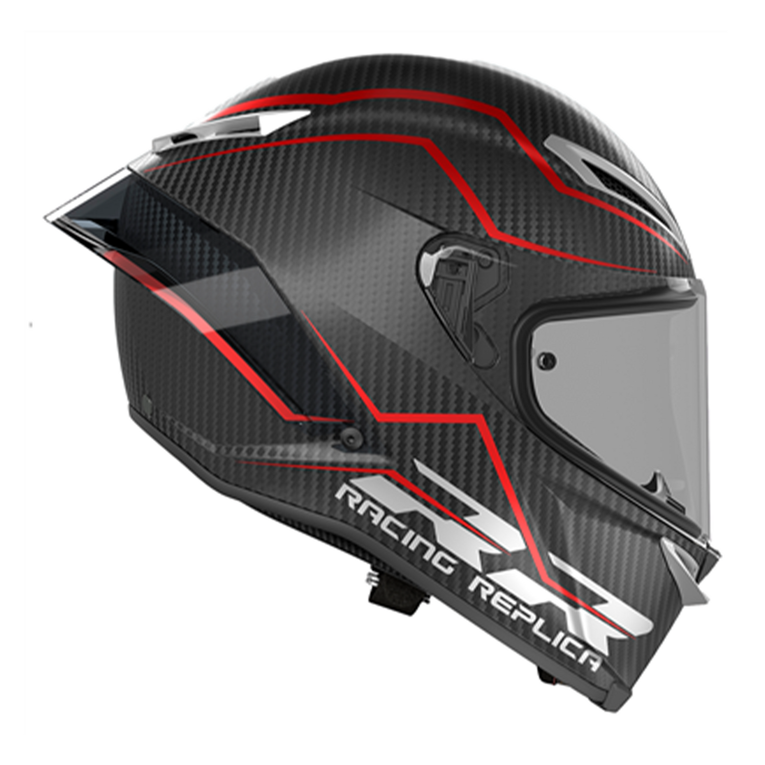 agv bike helmets side view AGV Pista GP-RR ECE 22.06 Motorcycle Helmet Performante Carbon / Red – Gear Change Online