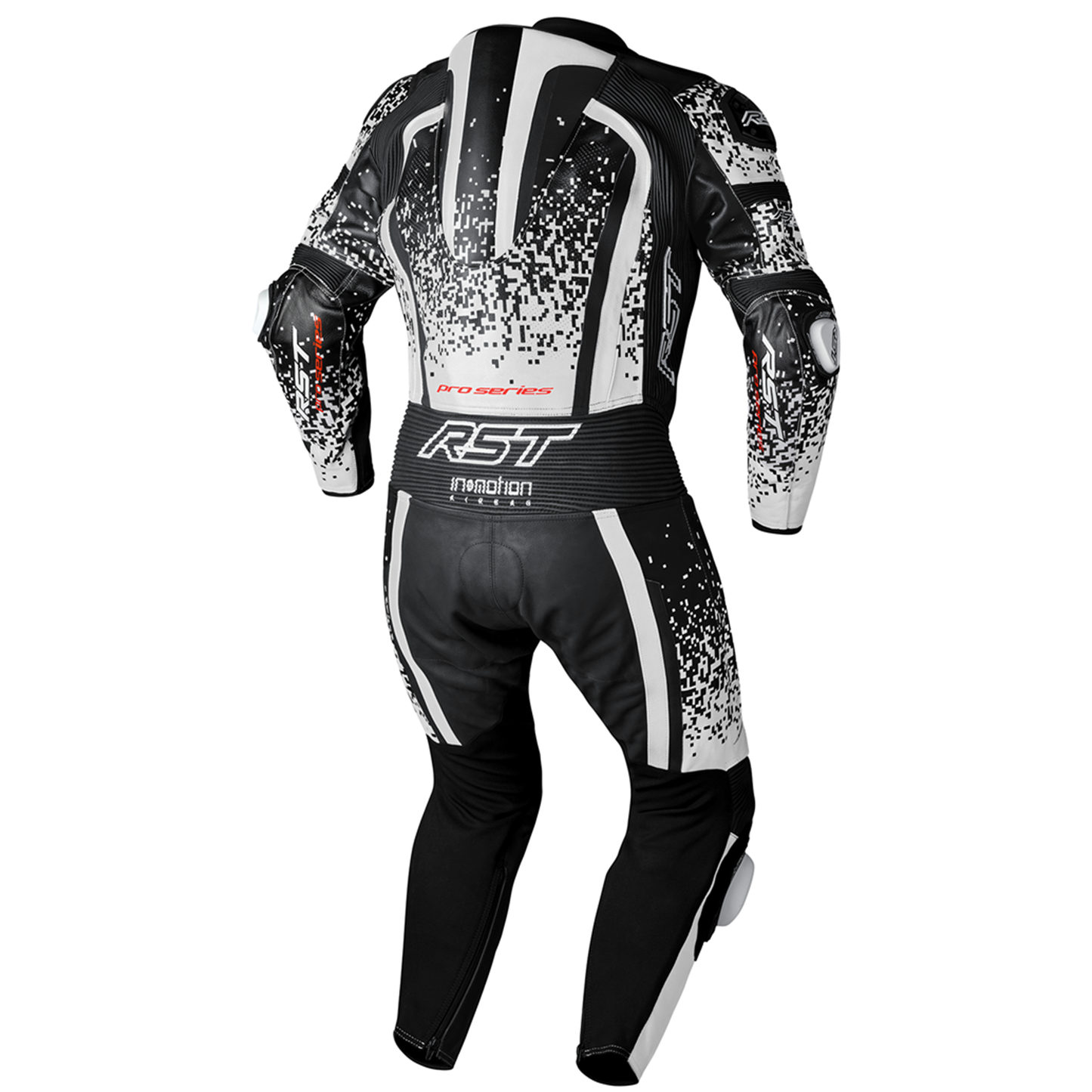 RST Pro Series Evo Airbag Men's Leather Suit - White Black