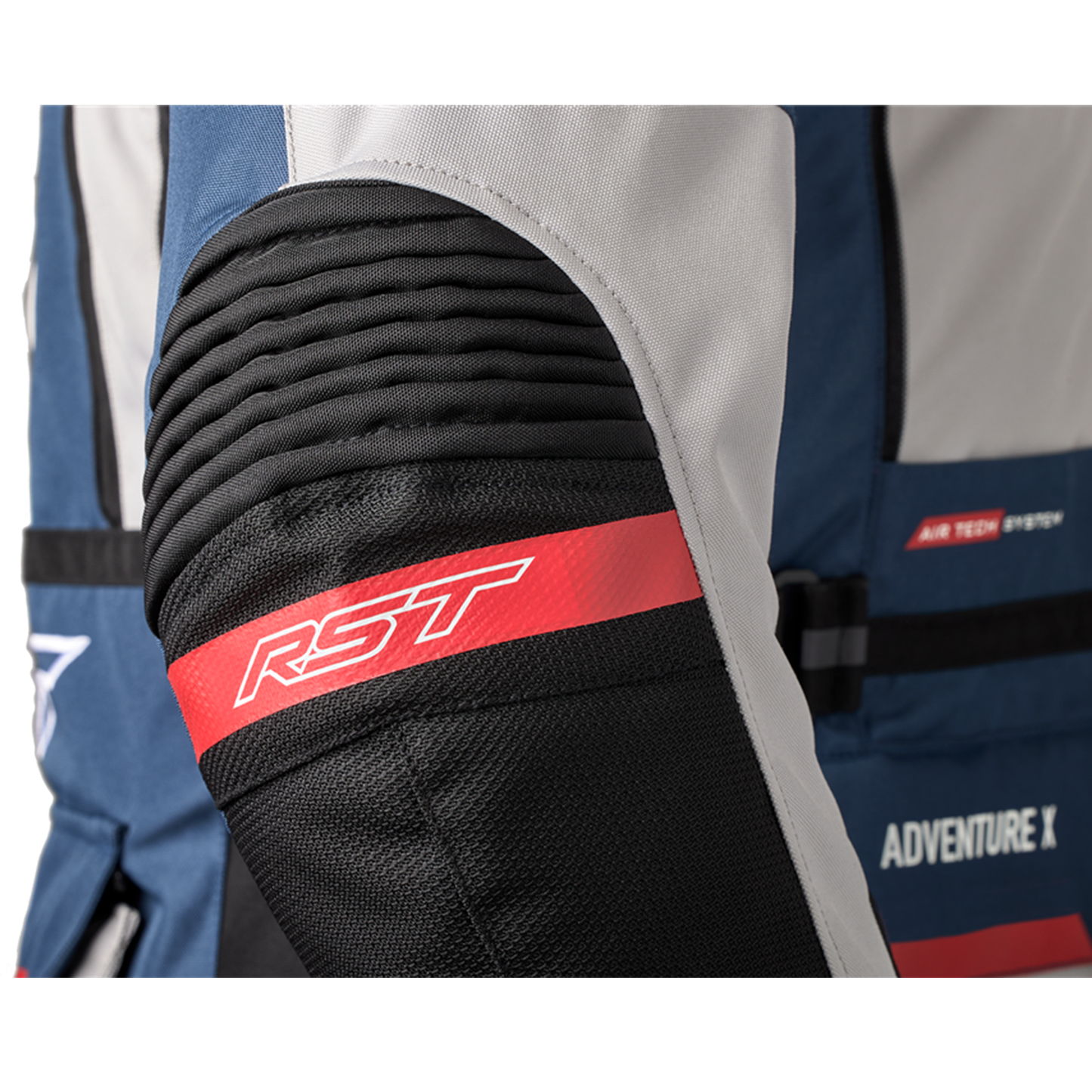 RST Adventure-X CE Ladies Textile Jacket - Silver/Blue/Red