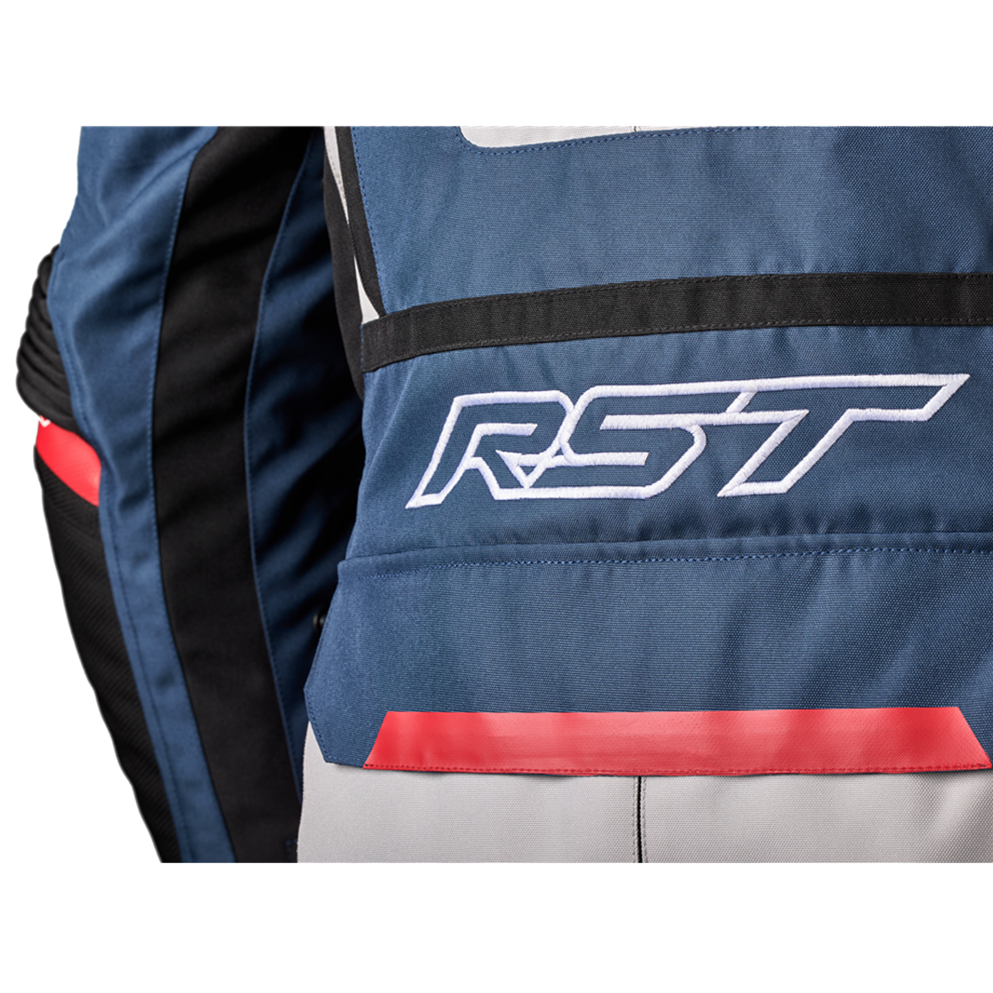 RST Adventure-X CE Men's Textile Jacket - Silver/Blue/Red (2409)