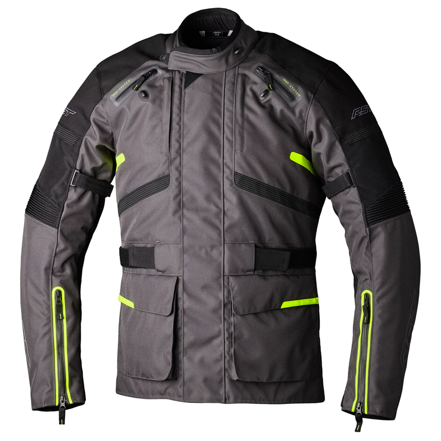 RST Endurance Men's Textile Jacket - Graphite/Flo Yellow