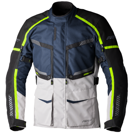 RST Maverick Evo (CE) Men's Textile Jacket - Navy/Silver