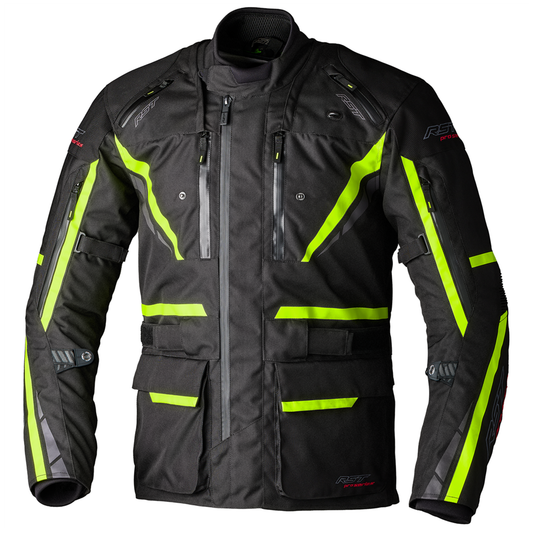 RST Pro Series Paragon 7 Textile Jacket - Black/Flo Yellow