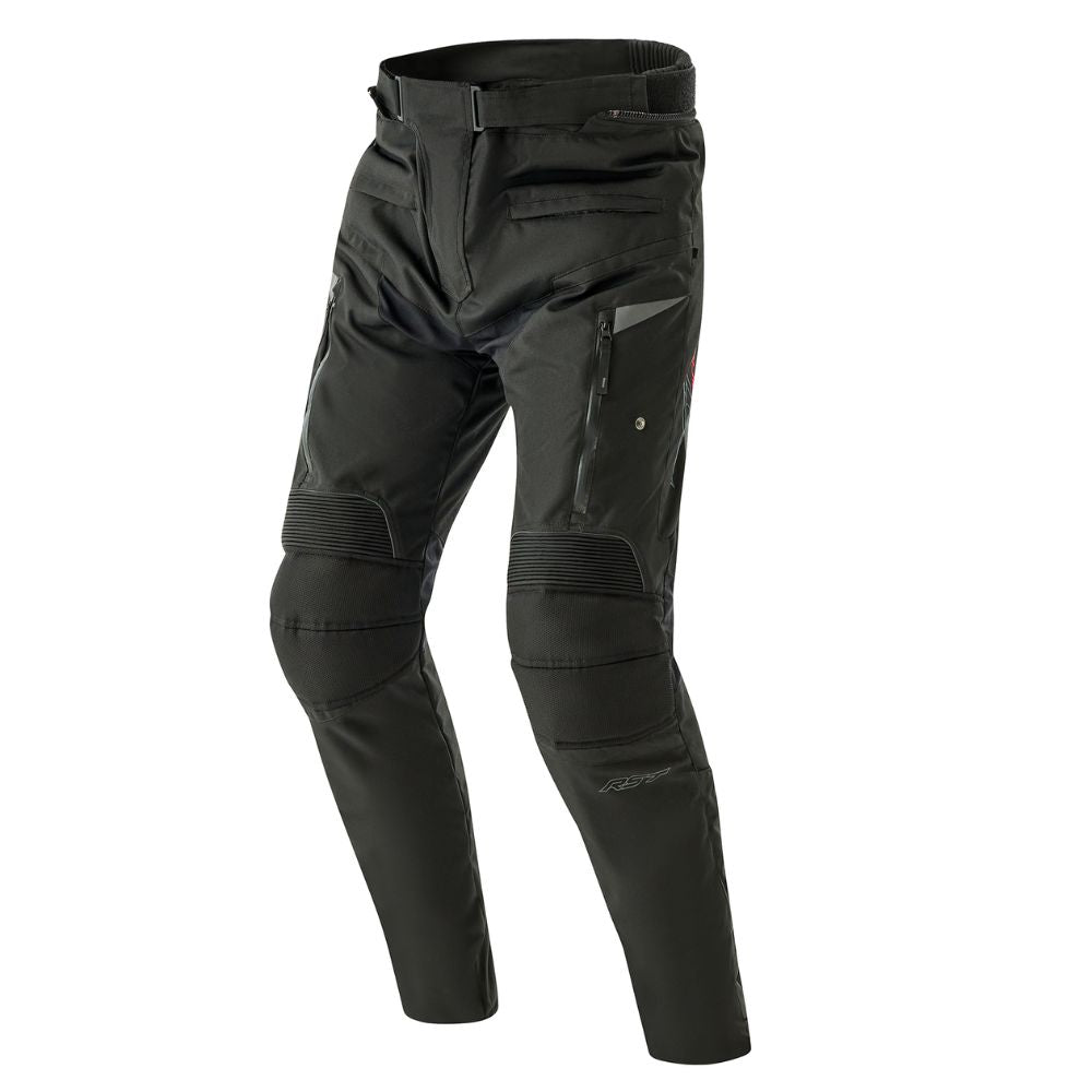 RST RST Pro Series Paragon D30 Mens Textile Pants Black / Black - Front View
