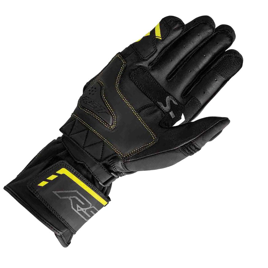 RST RST S1 Gloves 2026 - Black / Flo Yellow - Side View