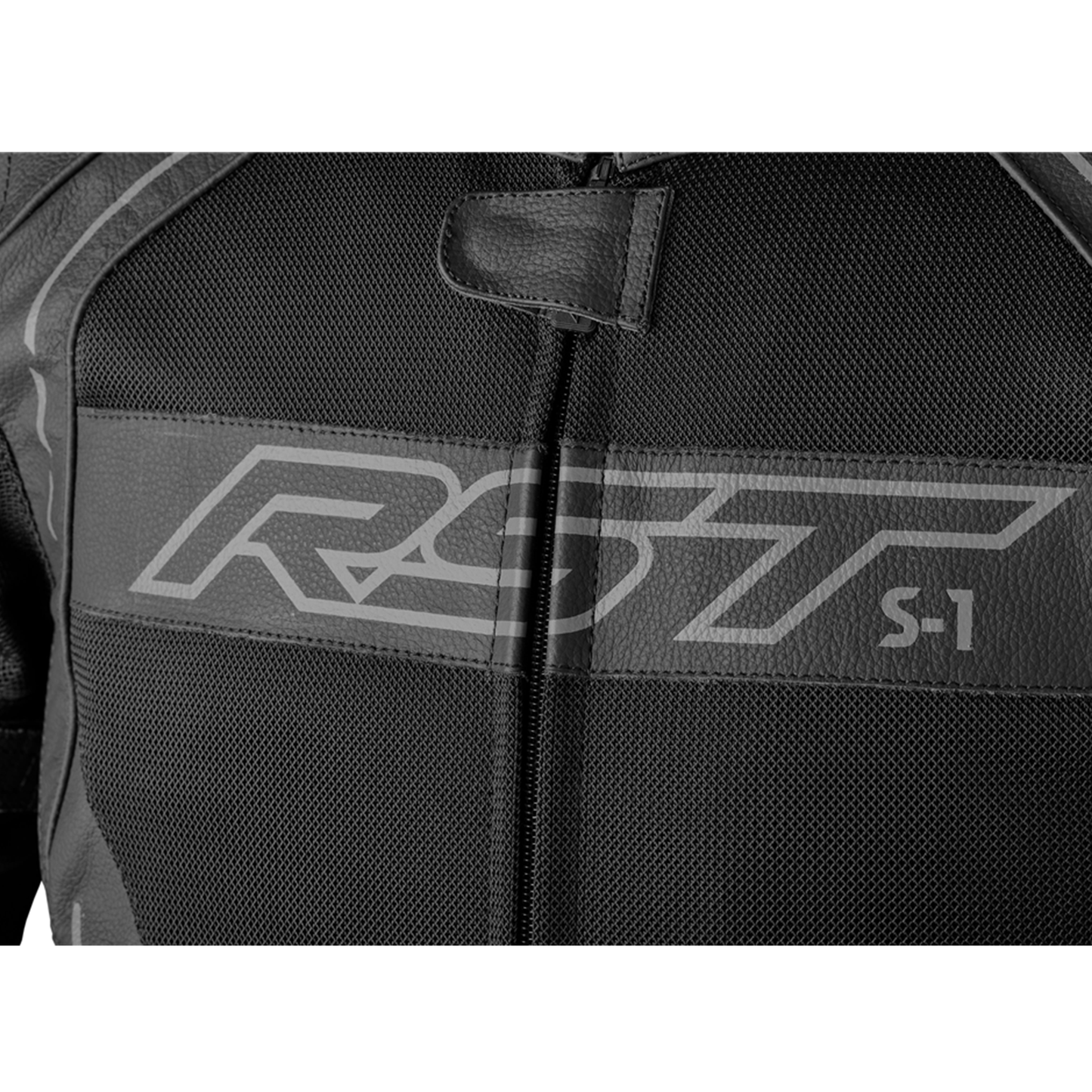 RST S1 Mesh Mens Leather Jacket (CE) - Black/Black (3465)