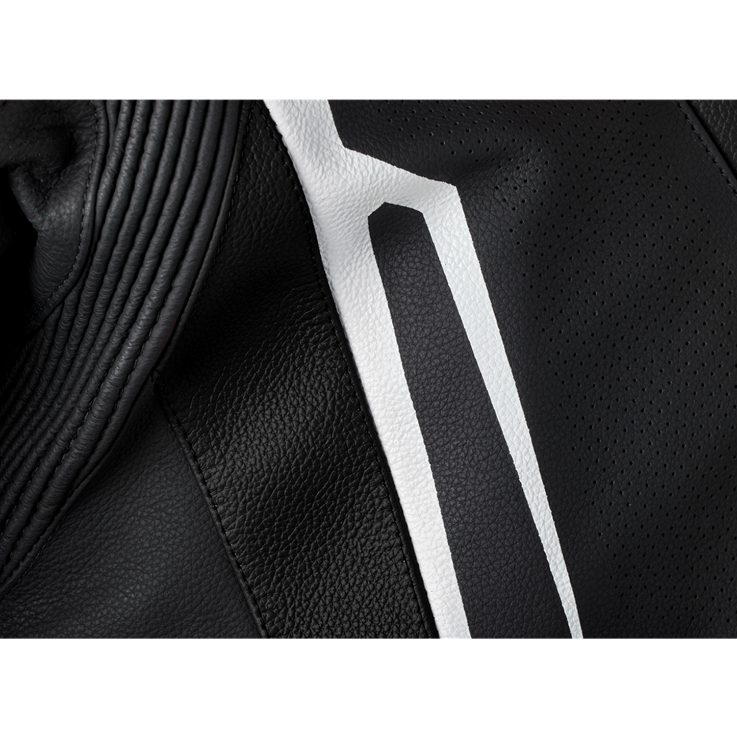 RST Tractech Evo 5 Leather Jacket (CE) - Black/White/Black