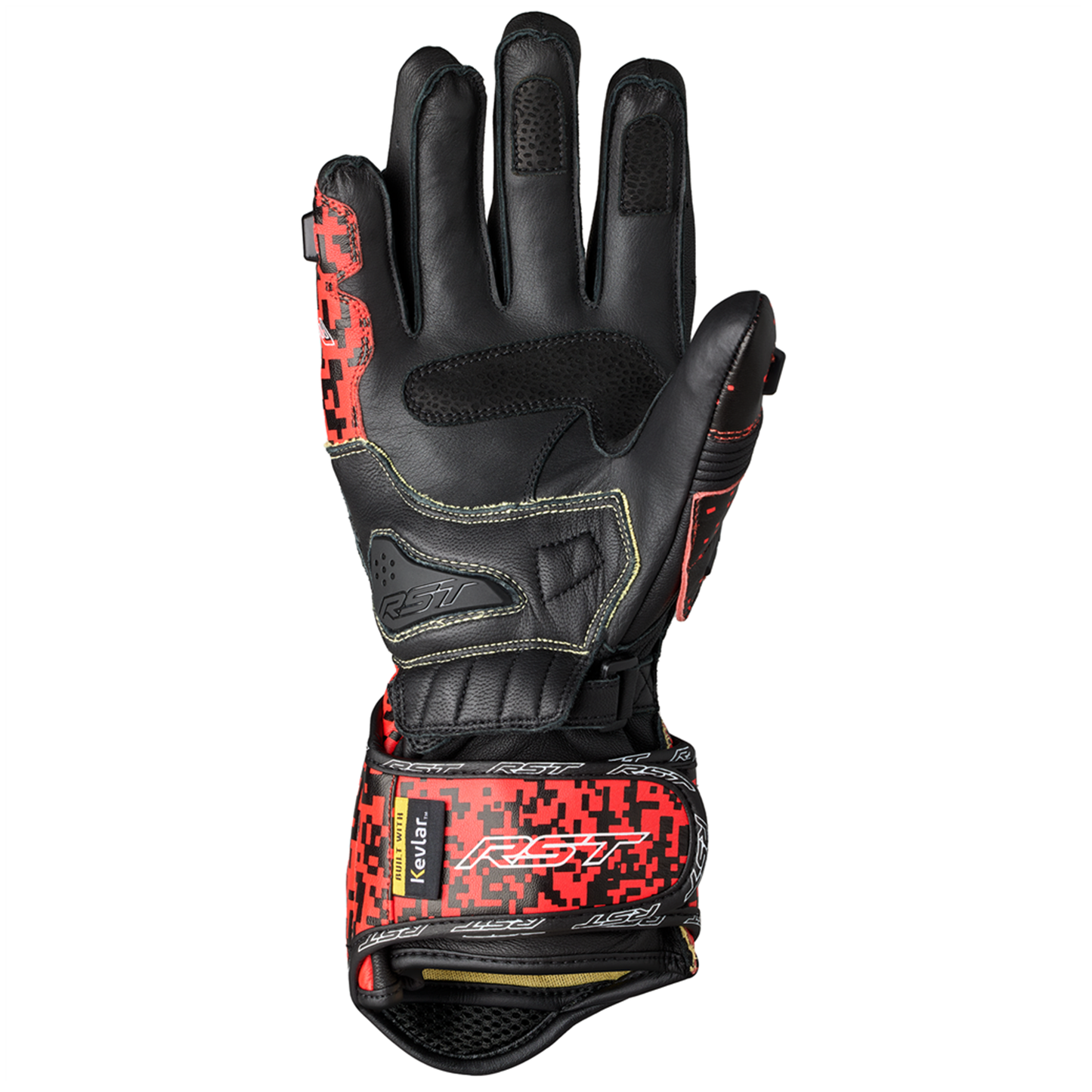 RST Tractech Evo 4 (CE) Gloves - Flo Red/Black