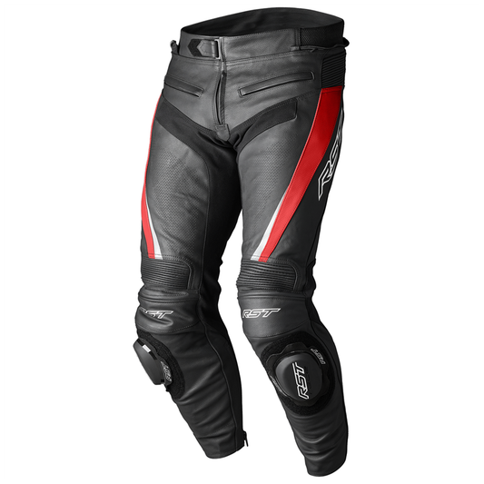 RST Tractech Evo 5 Mens Leather Regular Jean (CE) - Red/Black/White