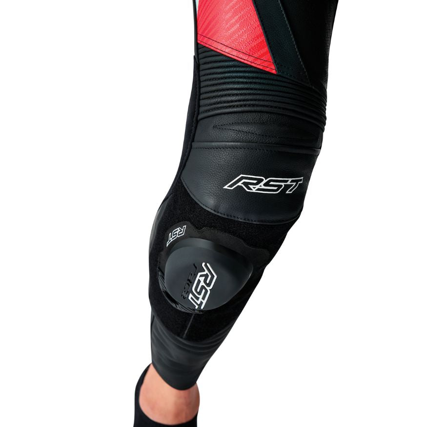 RST RST Tractech Evo D30 Leather Regular Pants Black/Flo Red - Interior View