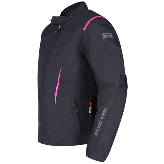Richa Chloe 2 Ladies Textile Jacket - Black/Pink
