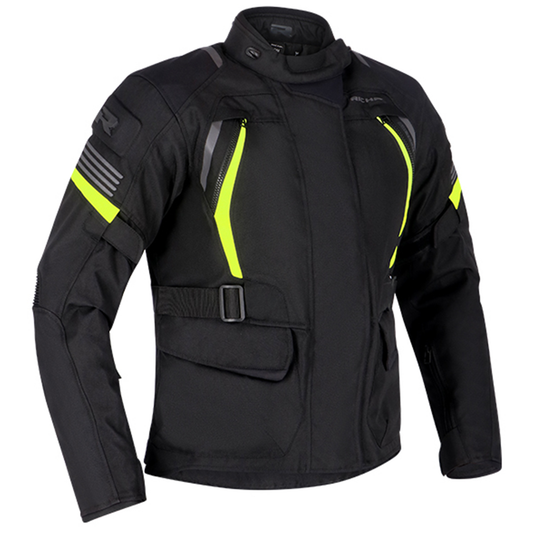 Richa Phantom 3 Ladies Textile Jacket - Black/Flo Yellow