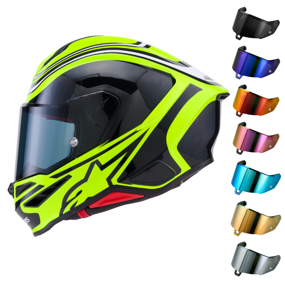 Alpinestars S-R7 Zeal Yellow Fluo / Black / White Glossy