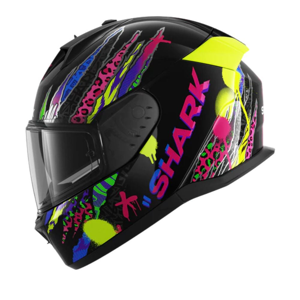 Shark SHARK D-SKWAL 3 FAWN Black / Purple / Blue / Yellow - Detail View
