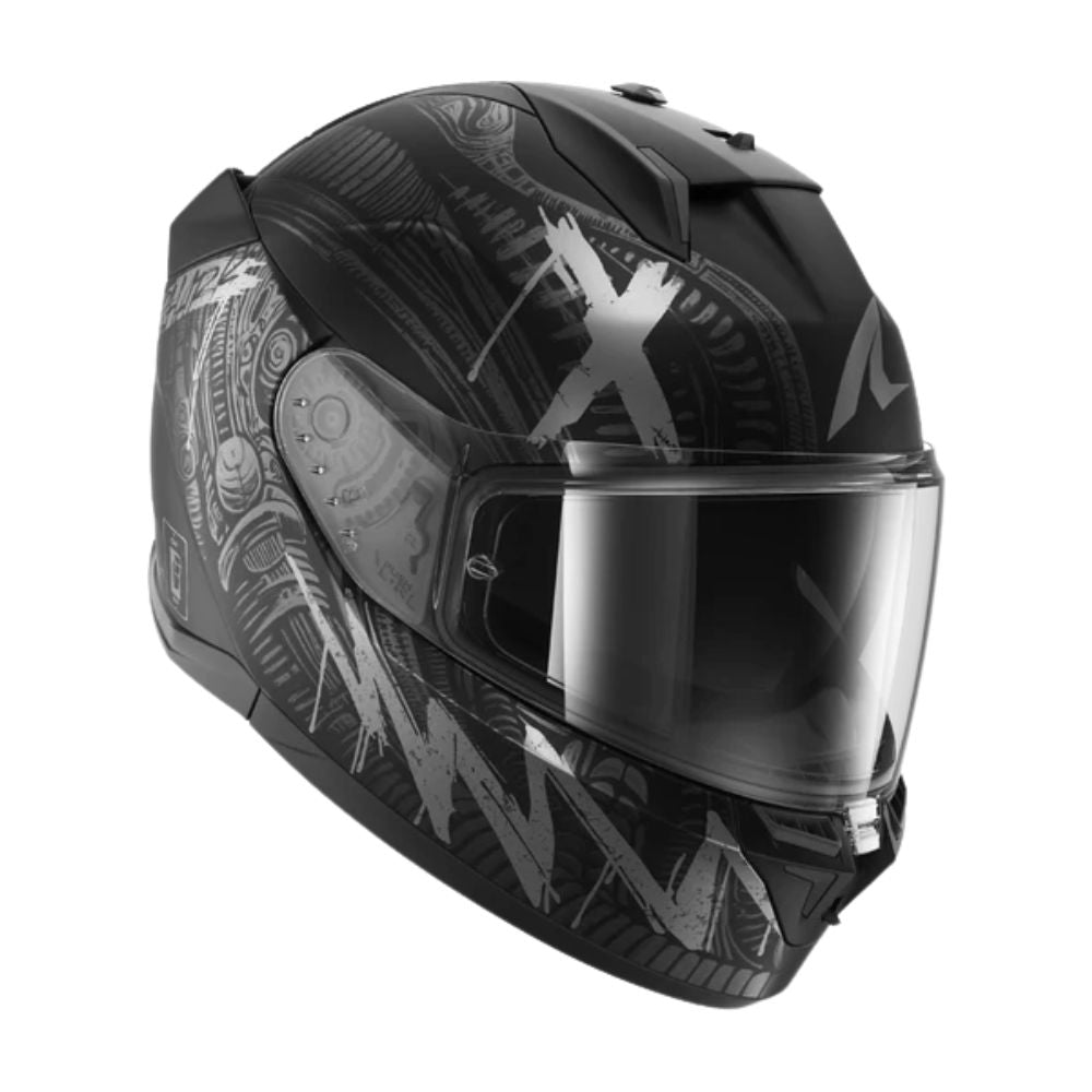 Shark SHARK D-SKWAL 3 SHIEVER Matt Black / Anthracite / Silver - Detail View