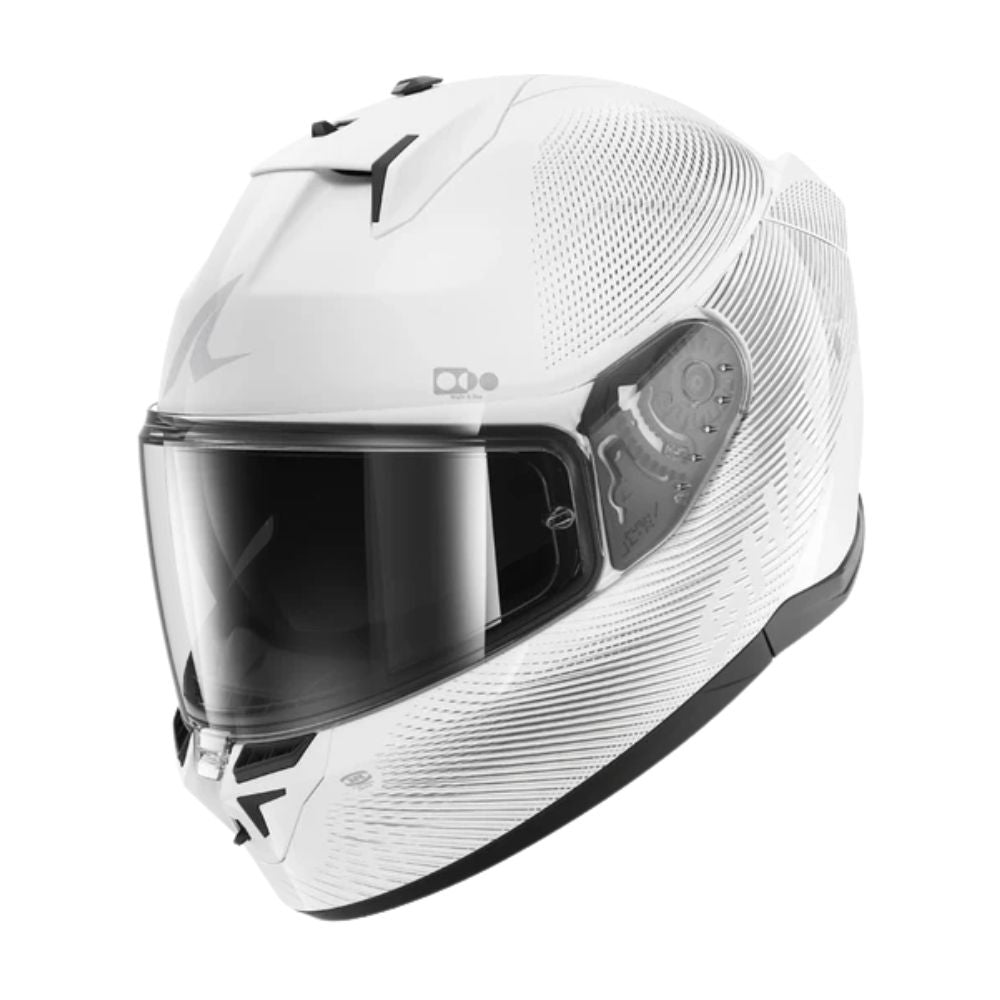 Shark SHARK D-SKWAL 3 SP LYNE White / Silver - Front View