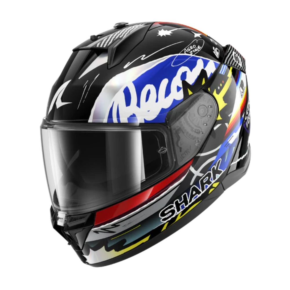 Shark SHARK D-SKWAL 3 STREETRUSH Black / Blue / Pearl - Front View