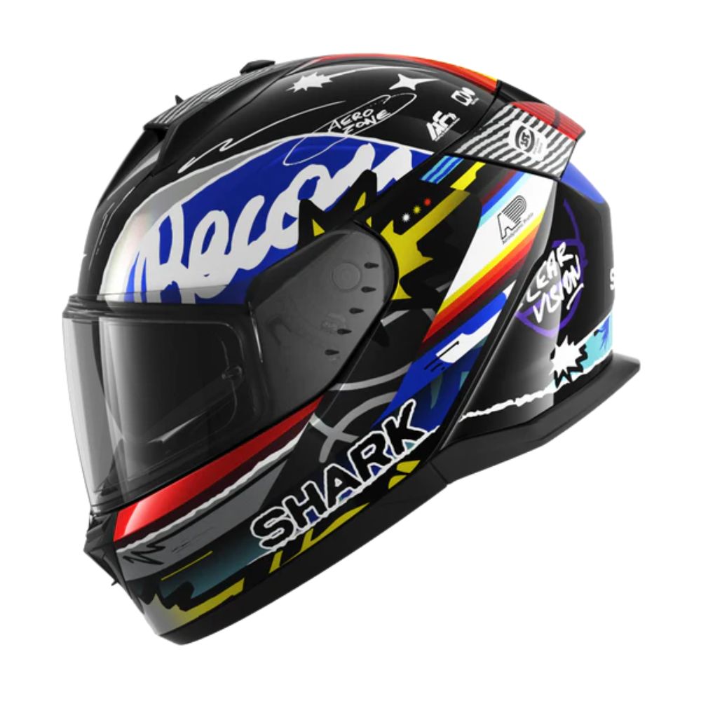 Shark SHARK D-SKWAL 3 STREETRUSH Black / Blue / Pearl - Detail View