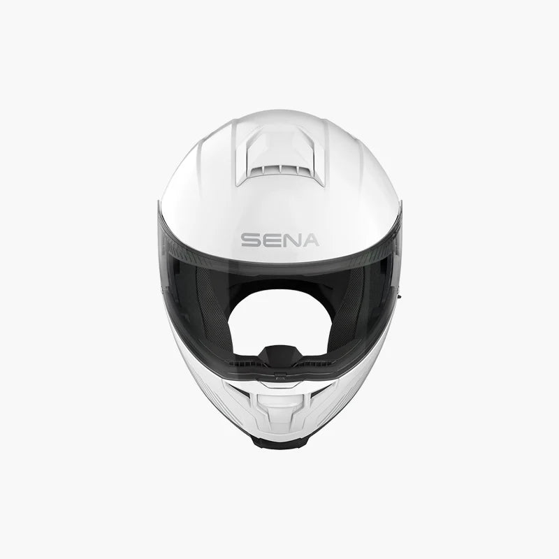 Sena Specter Smart Flip-Up Helmet with Mesh Comms Glossy White