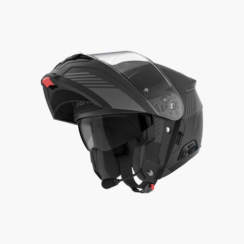 Sena Specter Smart Flip-Up Helmet w Mesh Comms Matt Black