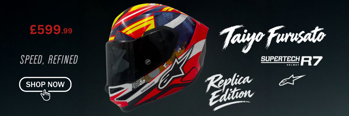 Alpinestars Supertech R7 Taiyo Furusato Replica Edition Motorcycle Helmet