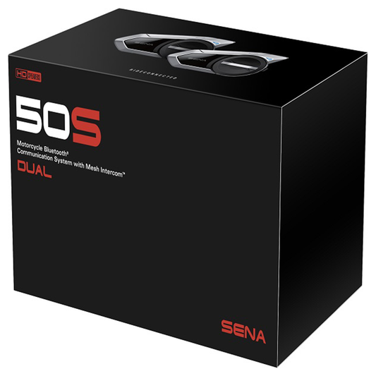 Sena 50S-10D Motorcycle Bluetooth Communication System Dual