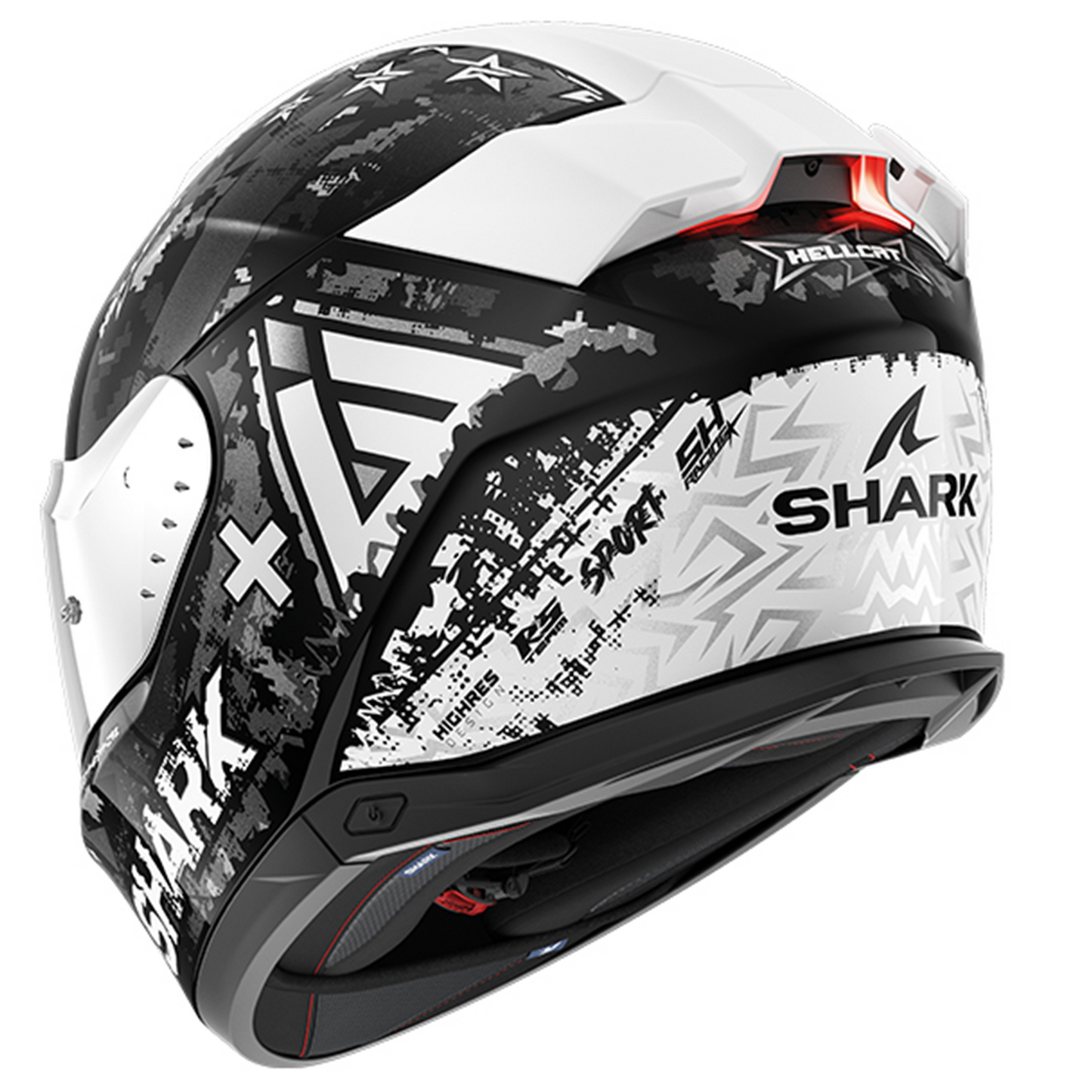 Shark Skwal i3 - Hellcat KUS - Includes Chrome Visor