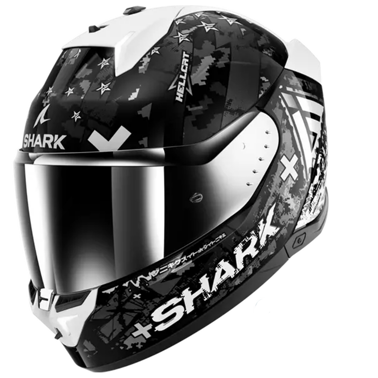 Shark Skwal i3 - Hellcat KUS - Includes Chrome Visor