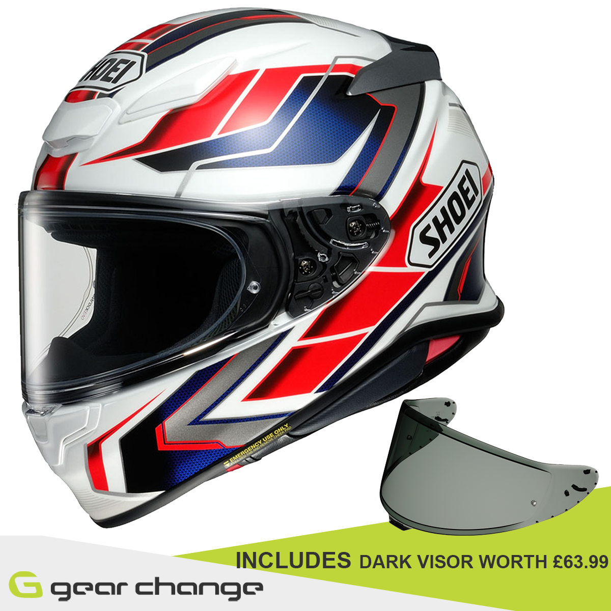 Shoei NXR2 - Prologue TC10 - Includes Dark Visor