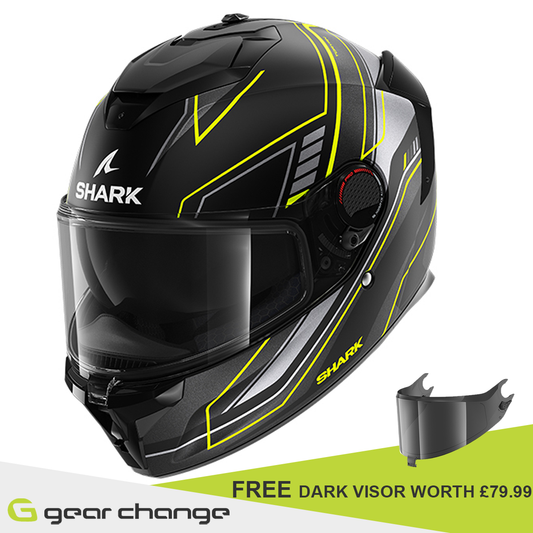 Shark Spartan GT Pro - Toryan Mat KYA  - Free Dark Visor