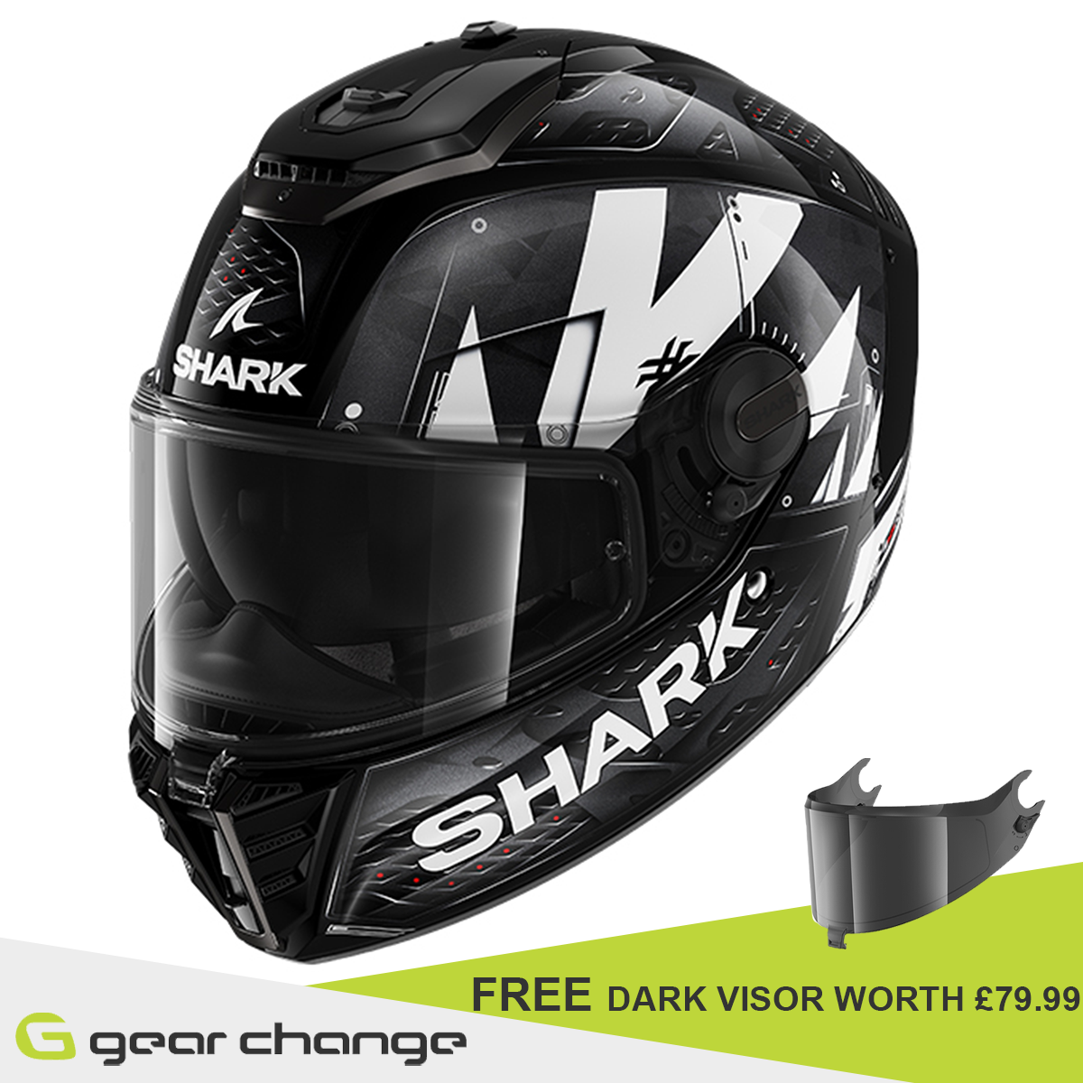 Shark Spartan RS - Stingrey KWA   - Free Dark Visor