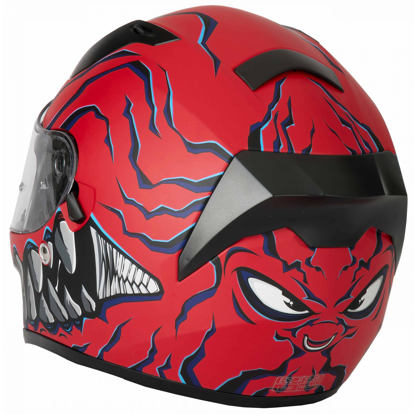 Vcan H128 - Mordhi Red  - Free Additional Visor