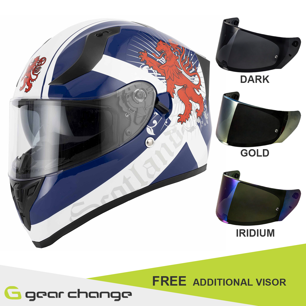 Vcan H128 - Scotland - Free Additional Visor