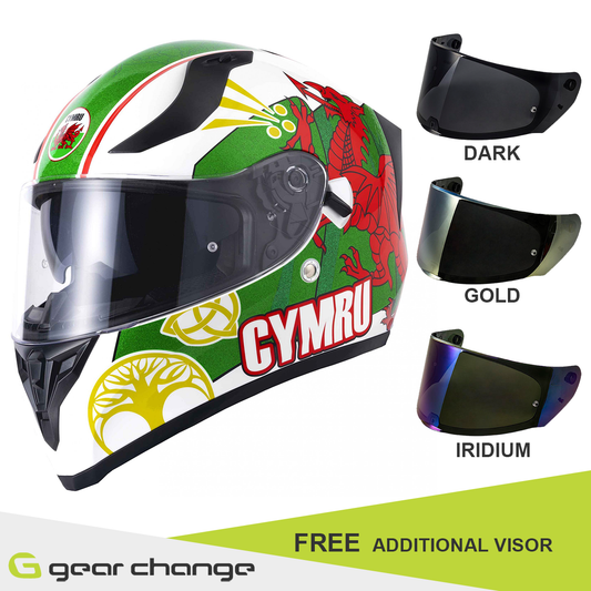 Vcan H128 - Wales - Free Additional Visor