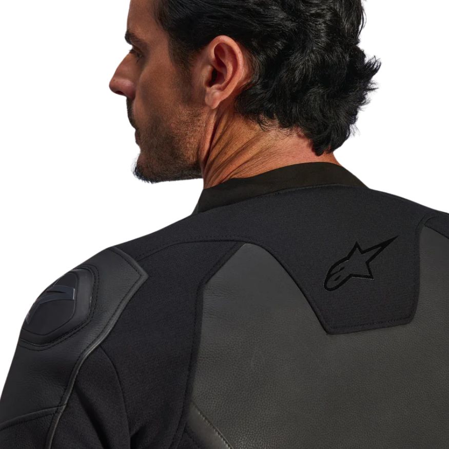 Alpinestars GP Force V2 Leather Jacket -Black Black