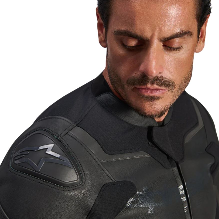 Alpinestars GP Force V2 Leather Jacket -Black Black