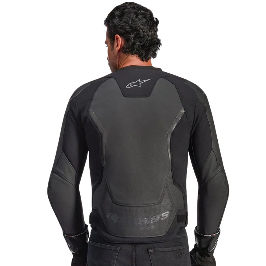 Alpinestars GP Force V2 Leather Jacket -Black Black