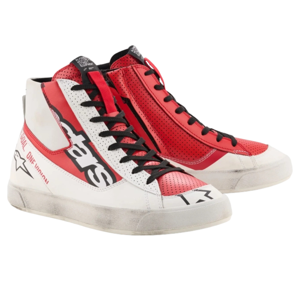 Alpinestars Stated Flair Shoes - White/Bright Red