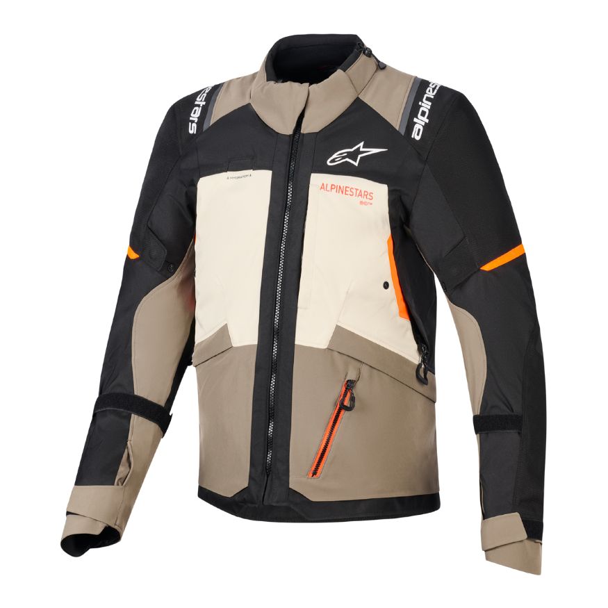 Alpinestars Alpinestars Andes V4 Drystar Jacket Walnut Mastic Black - Front View