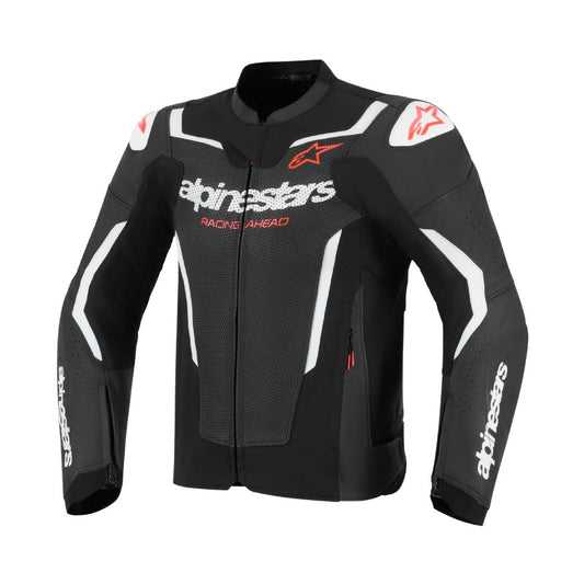 Alpinestars GP Force V2 Leather Jacket - Black/White