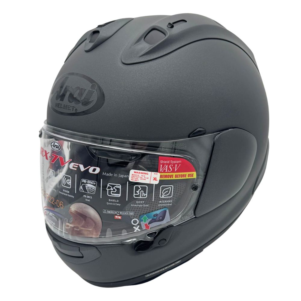 Arai Arai RX-7V Evo Solid Frost Gun Metallic - Front View