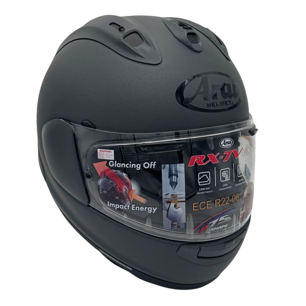 Arai Arai RX-7V Evo Solid Frost Gun Metallic - Rear View