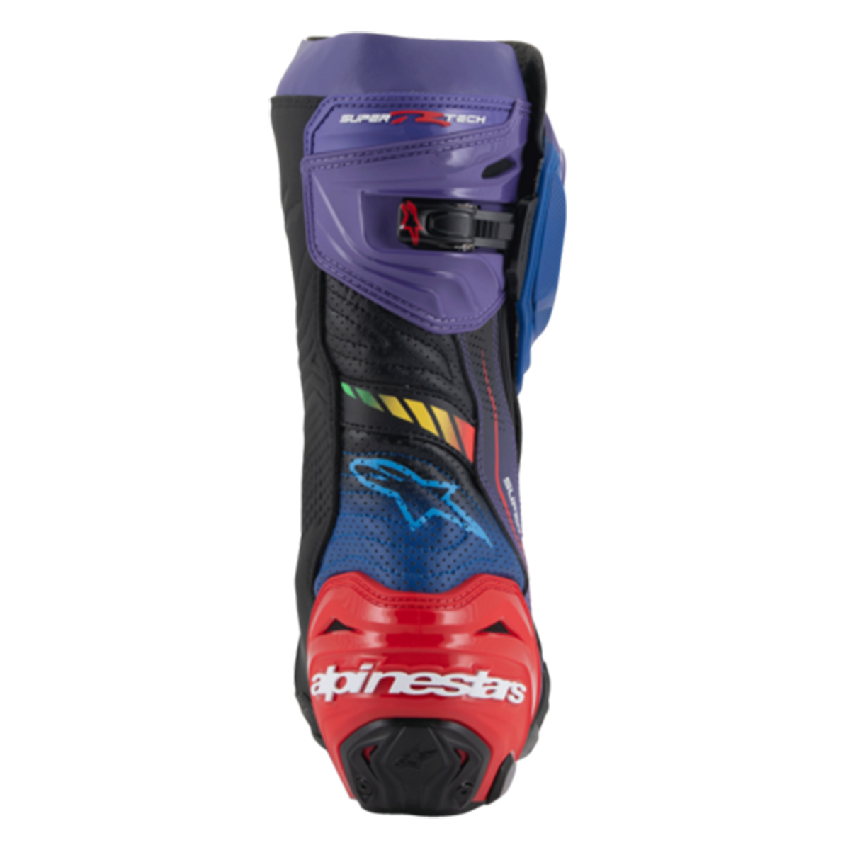 Alpinestars Supertech R Le Martinator R01 Vented Boots-Black Purple Red Blue-Limited Edition