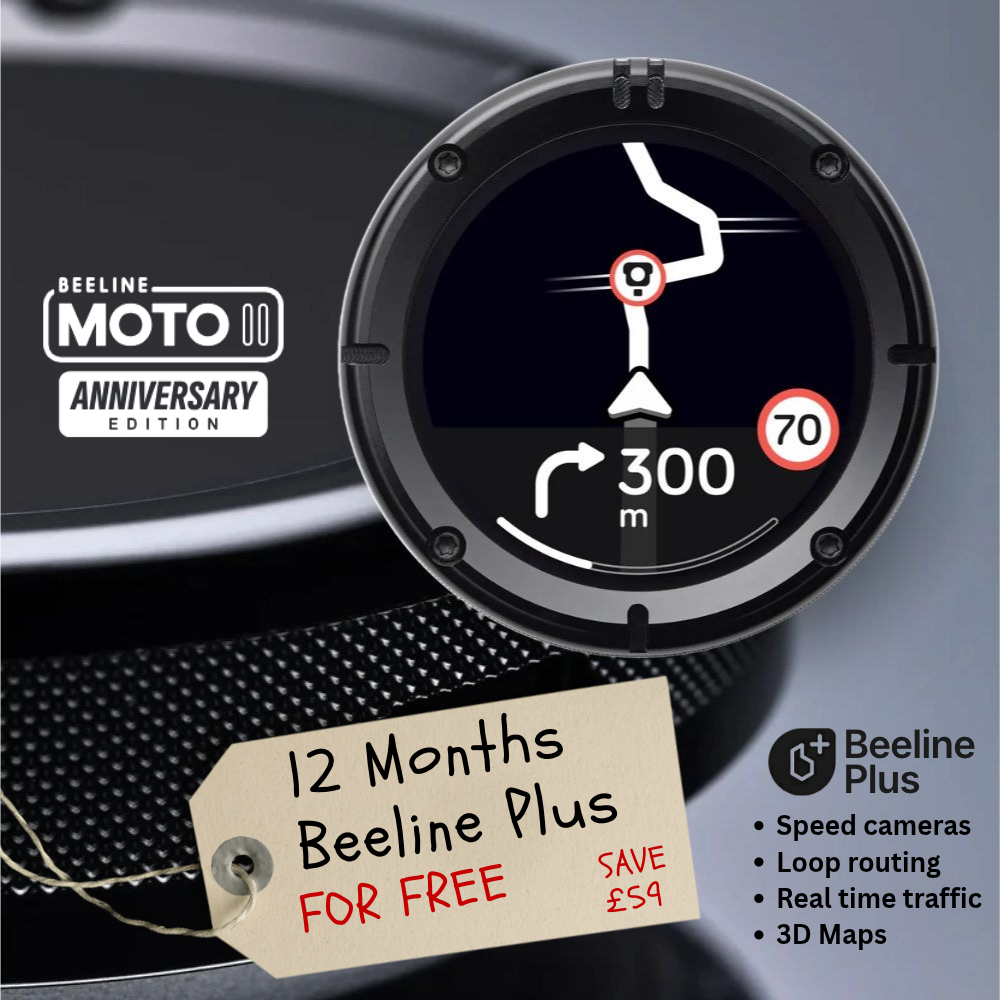 Beeline Moto II Anniversary Limited Edition - GPS SAT NAV SYSTEM (Free bar mount & Case)