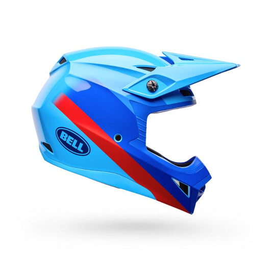 Bell MX-10 MIPS Aviator ECE Blue Red (2025)