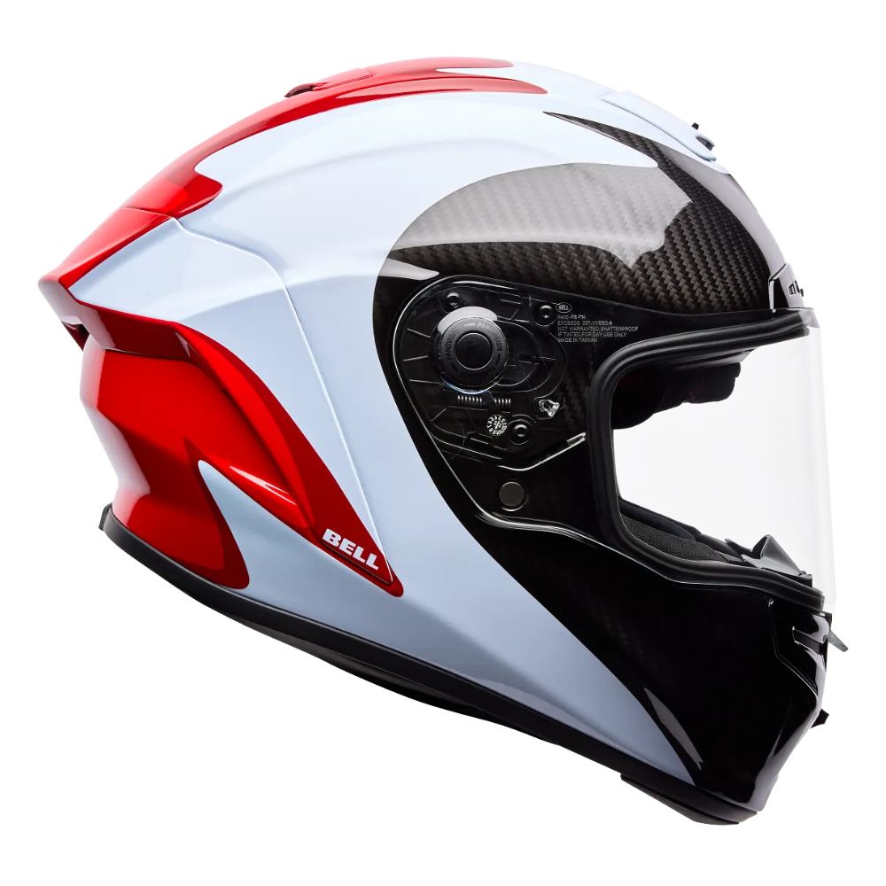 Bell Bell Race Star Flex DLX Fluid ECE Red/White - Front View