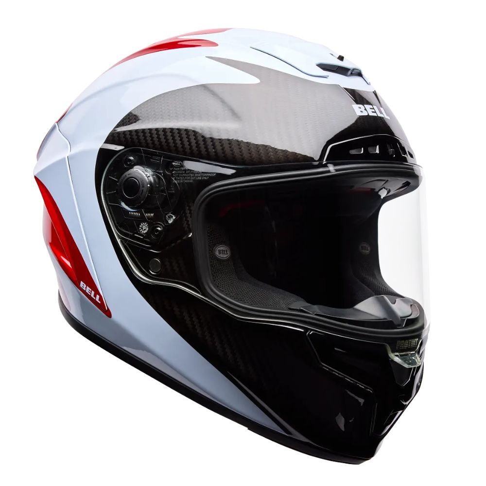Bell Bell Race Star Flex DLX Fluid ECE Red/White - Side View