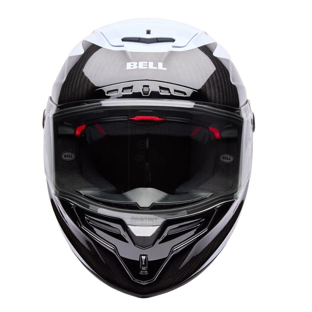 Bell Bell Race Star Flex DLX Fluid ECE Red/White - Rear View