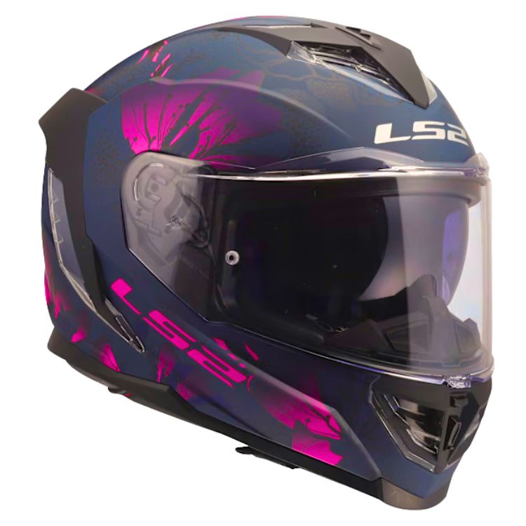 LS2 LS2 FF818 STORM III BURST BLACK PINK - Side View
