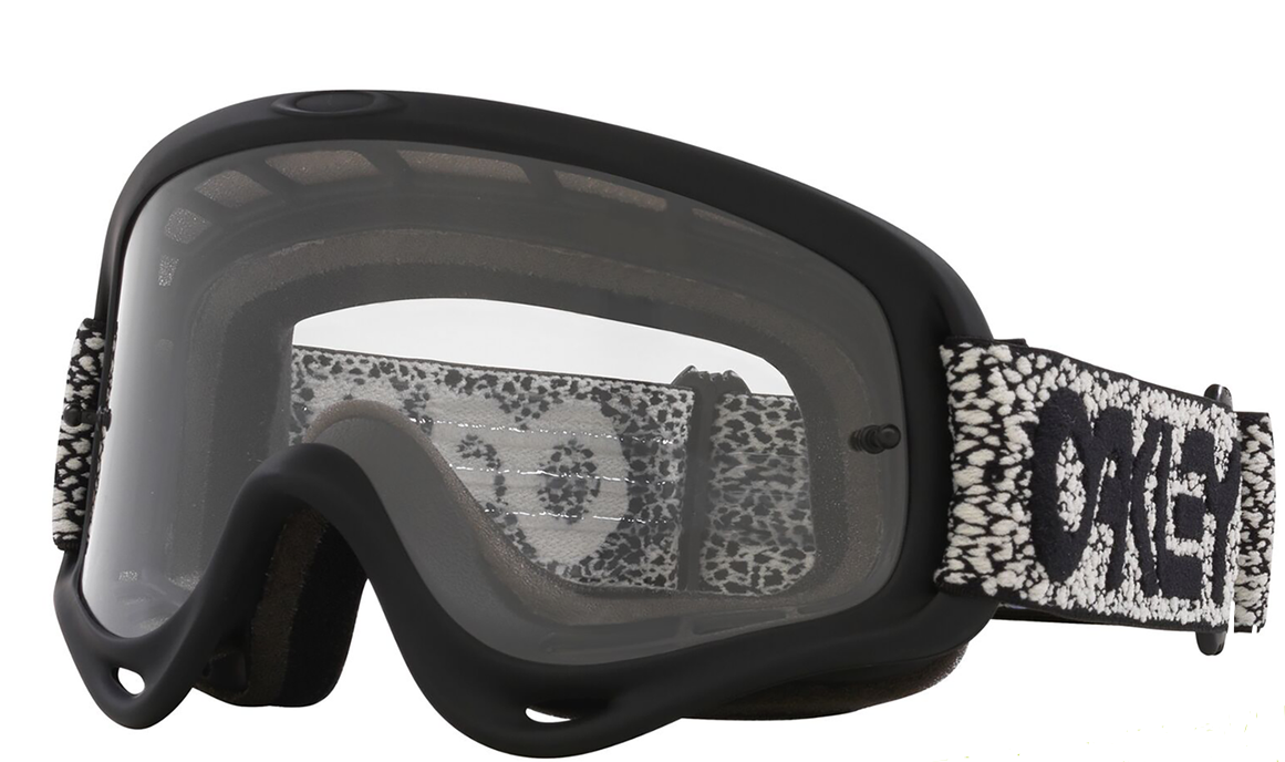 Oakley Oakley O-Frame MX Goggle (Grey Crackle) Clear Lens - Side View